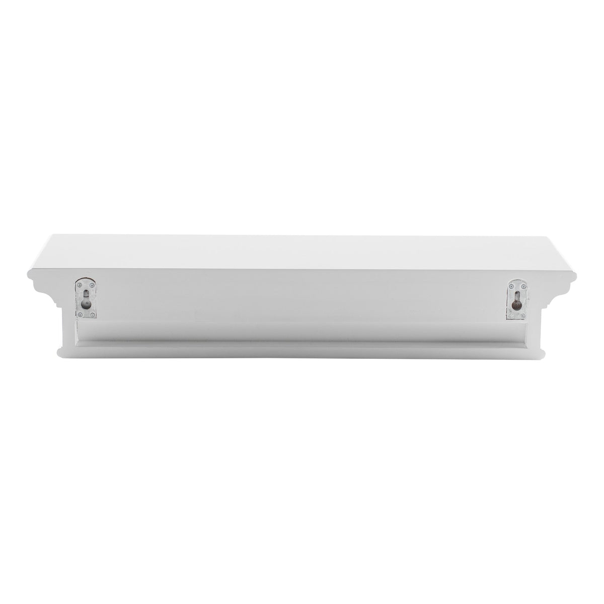 NovaSolo Halifax Floating Wall Shelf, Long, Classic White – view 4