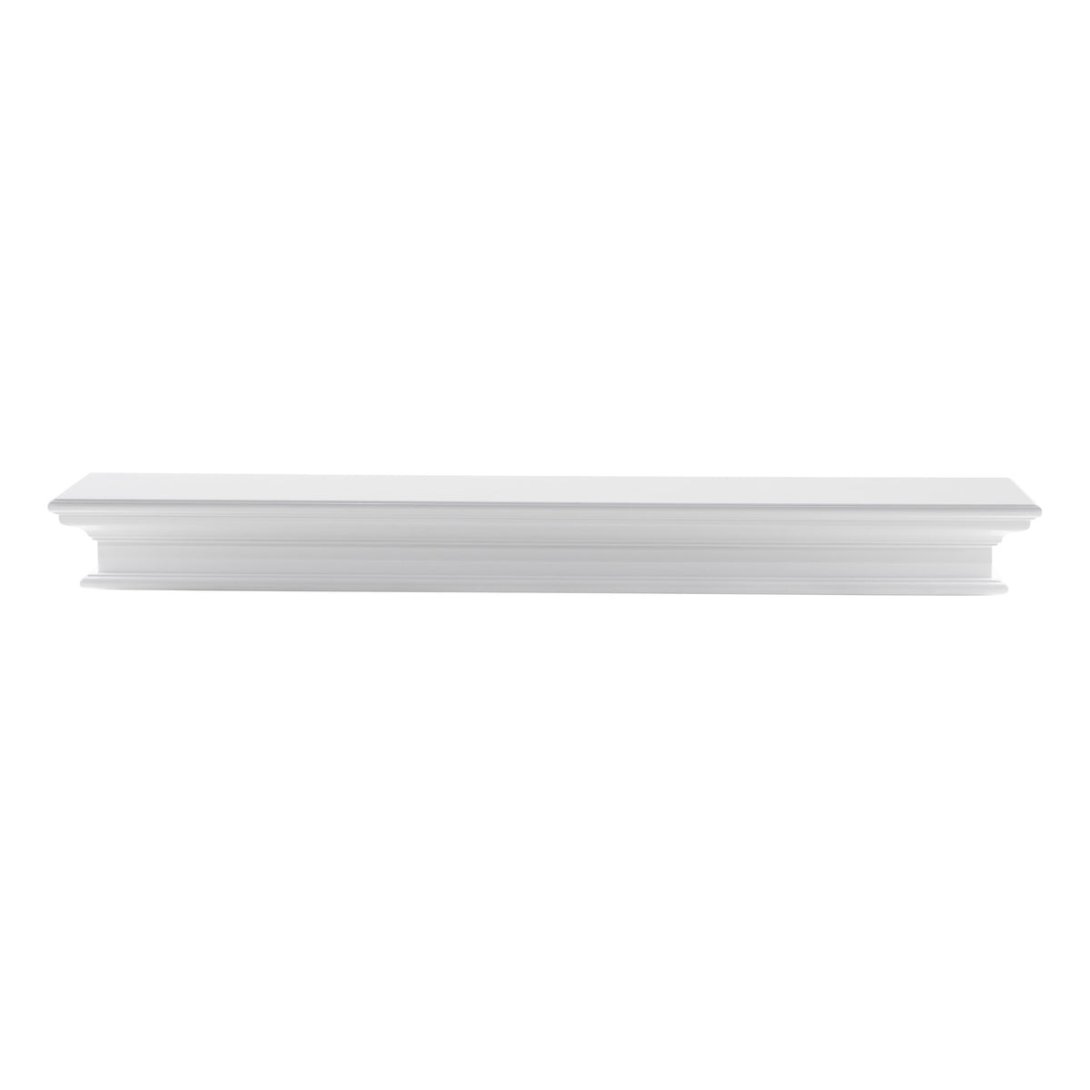 NovaSolo Halifax Floating Wall Shelf, Extra Long, Classic White