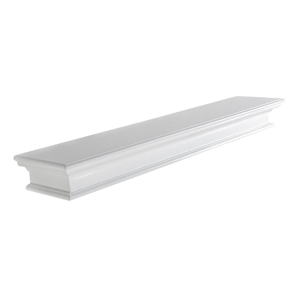 NovaSolo Halifax Floating Wall Shelf, Extra Long, Classic White – view 2