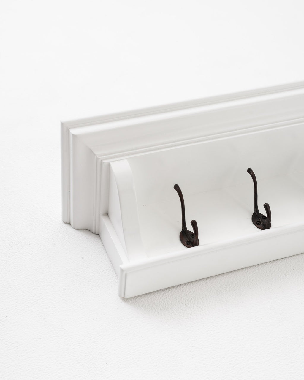 NovaSolo Halifax 6 Hook Coat Rack 100cm, Classic White – view 6