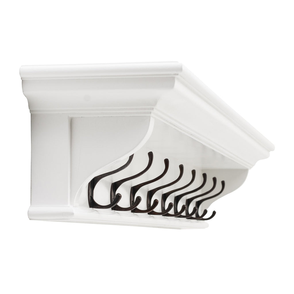 NovaSolo Halifax 8 Hook Coat Rack 130cm, Classic White – view 3