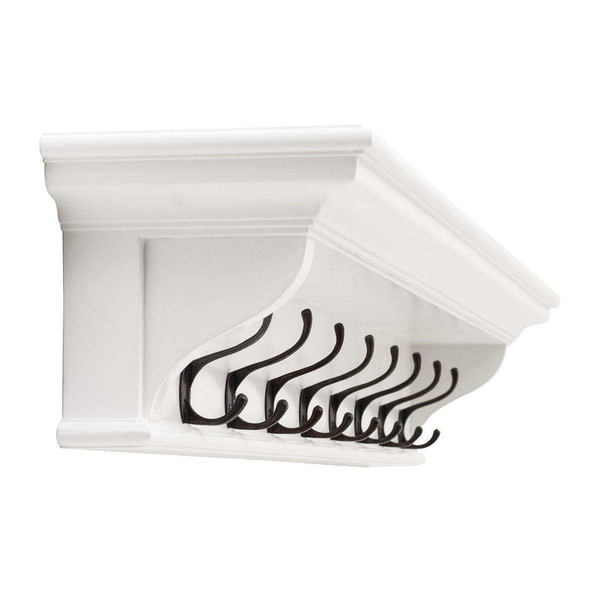 NovaSolo Halifax 8 Hook Coat Rack 130cm, Classic White – view 3