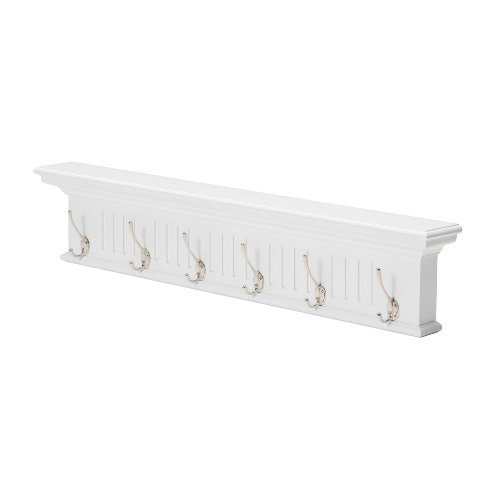 NovaSolo Skansen 6 Hook Coat Rack, Classic White – view 2