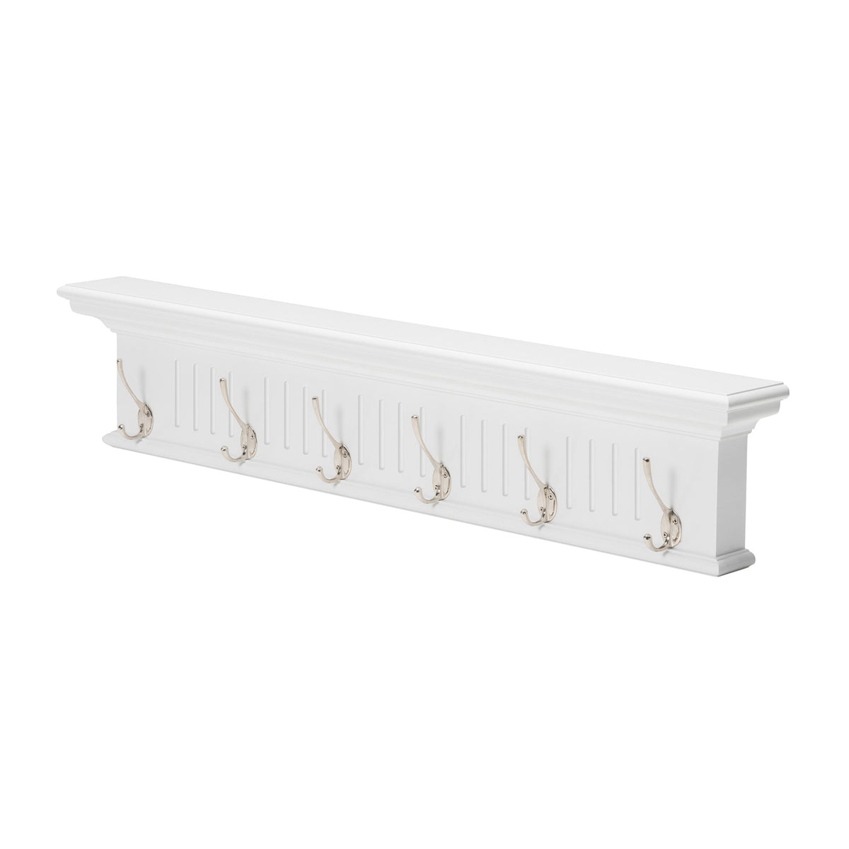 NovaSolo Skansen 6 Hook Coat Rack, Classic White – view 2