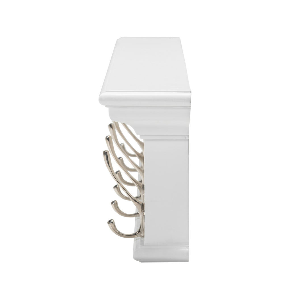 NovaSolo Skansen 6 Hook Coat Rack, Classic White – view 3