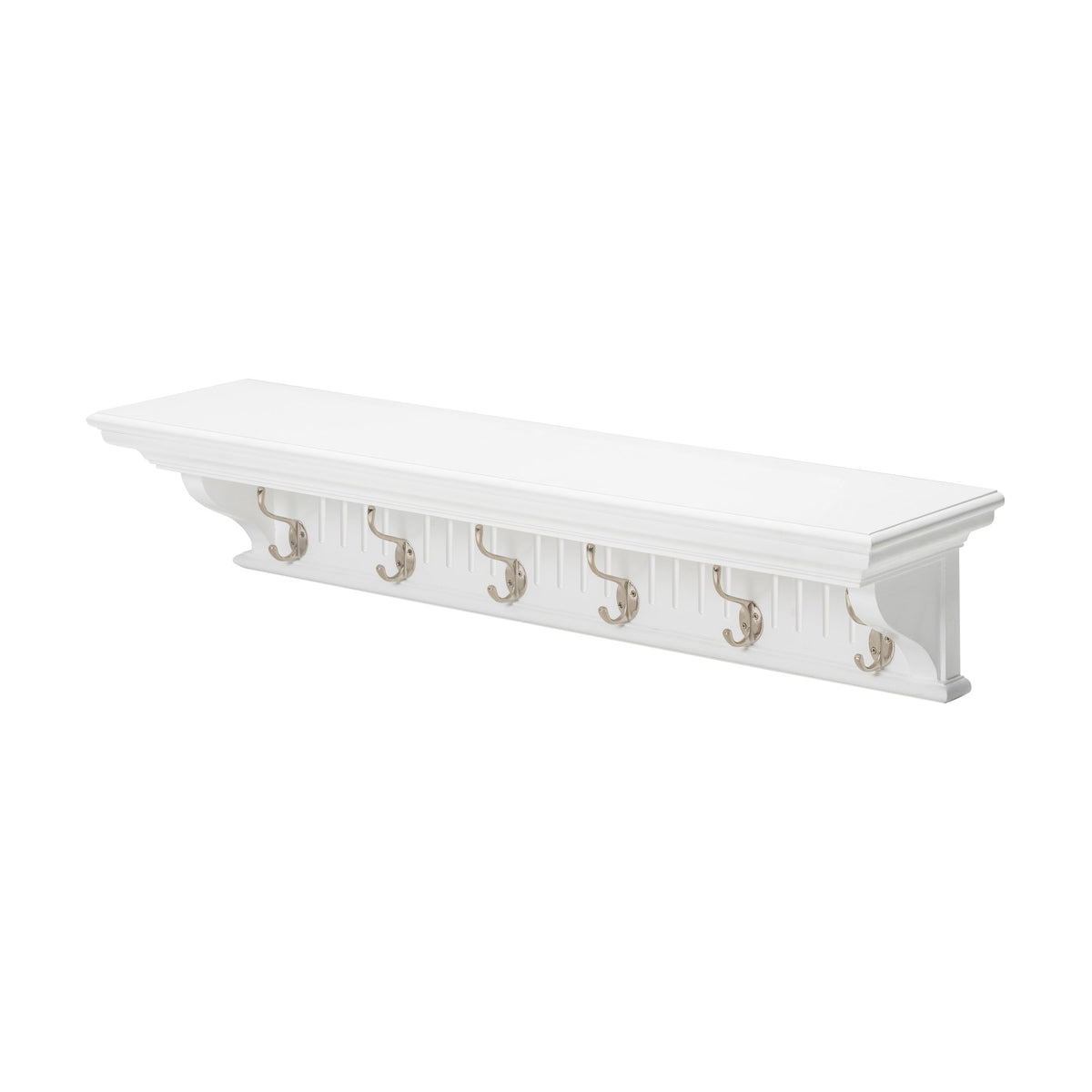 NovaSolo Skansen 6 Hook Coat Rack, Classic White – view 2