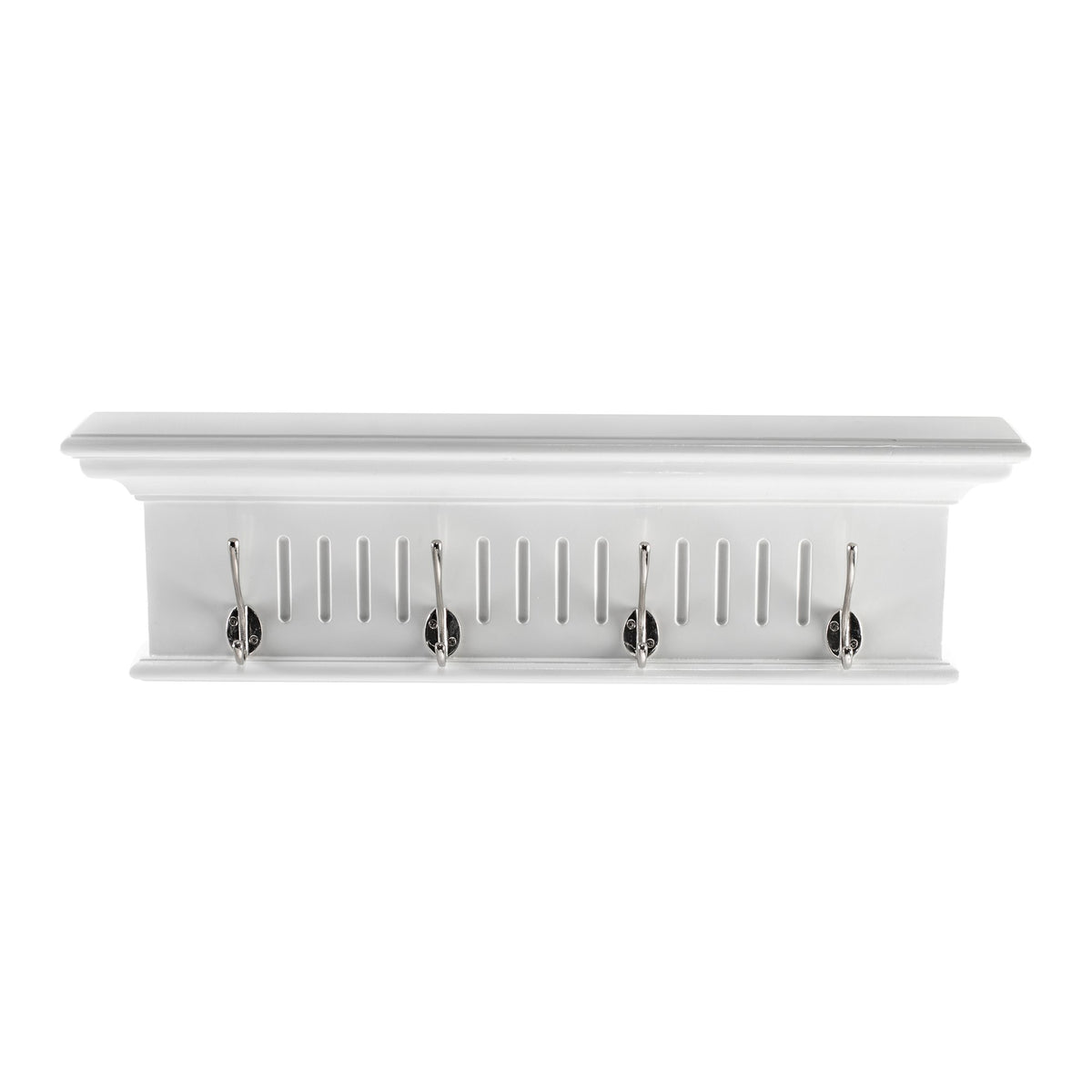 NovaSolo Skansen 4 Hook Coat Rack, Classic White