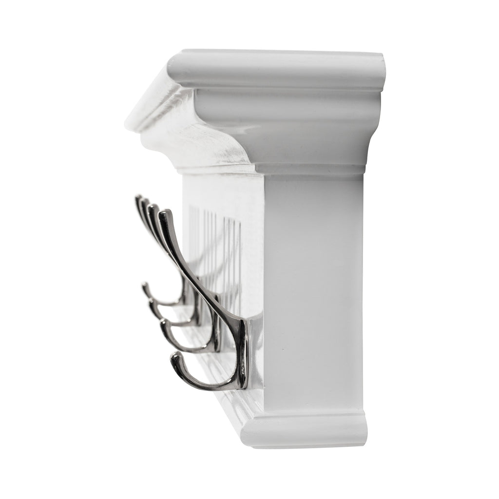 NovaSolo Skansen 4 Hook Coat Rack, Classic White – view 4