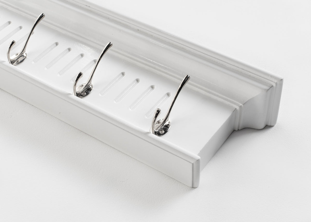 NovaSolo Skansen 4 Hook Coat Rack, Classic White – view 7