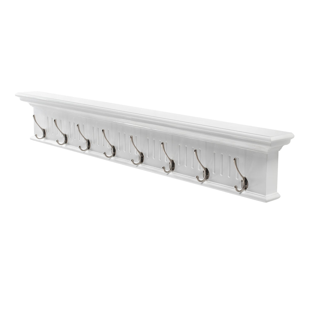 NovaSolo Skansen 8 Hook Coat Rack, Classic White – view 2