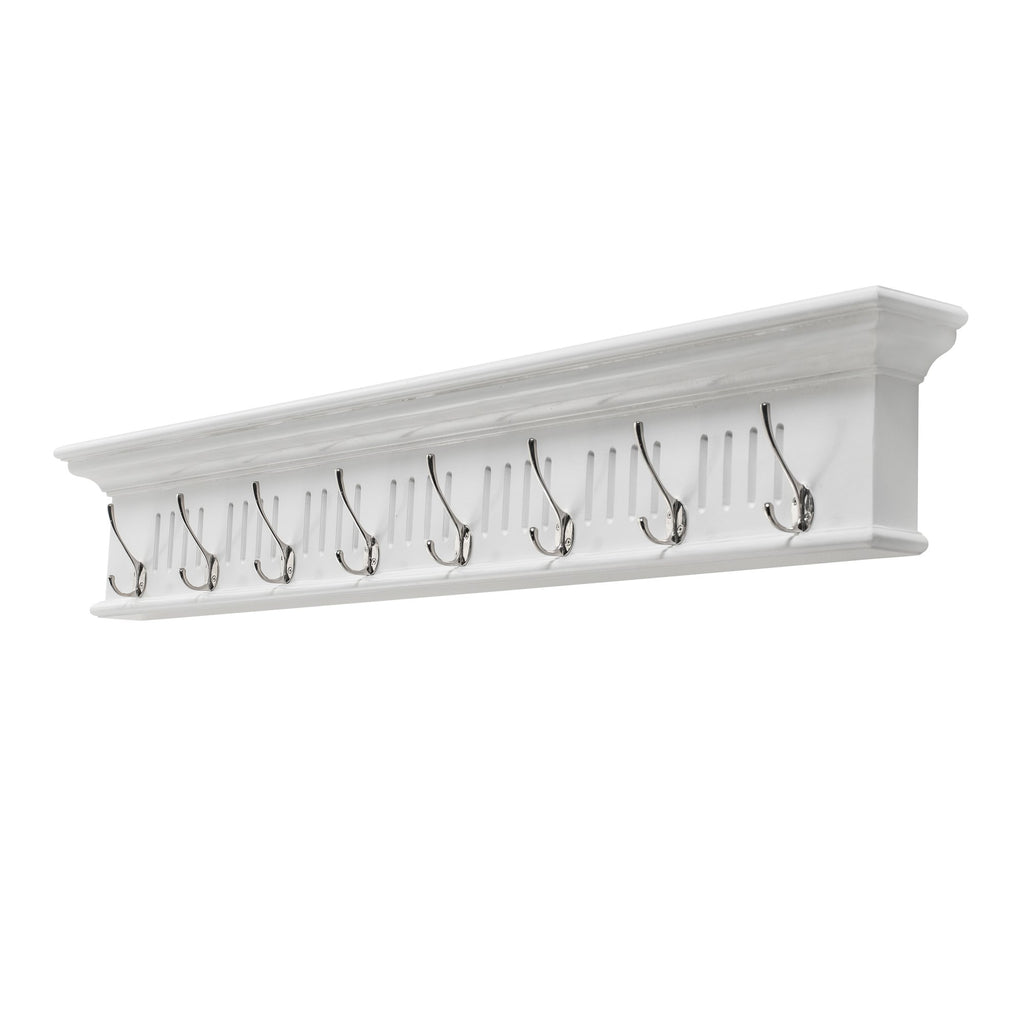 NovaSolo Skansen 8 Hook Coat Rack, Classic White – view 3