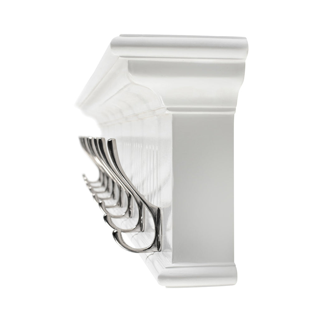 NovaSolo Skansen 8 Hook Coat Rack, Classic White – view 4