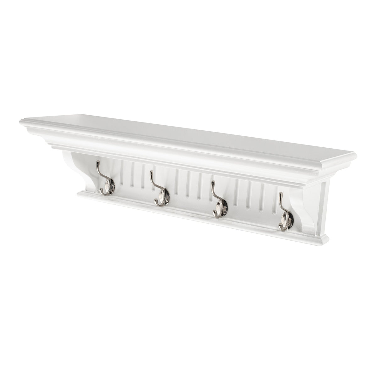 NovaSolo Skansen 4 Hook Coat Rack, Classic White – view 2