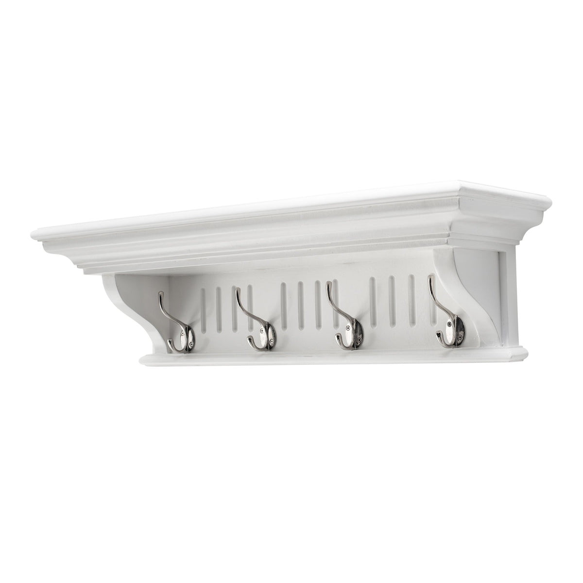 NovaSolo Skansen 4 Hook Coat Rack, Classic White – view 3