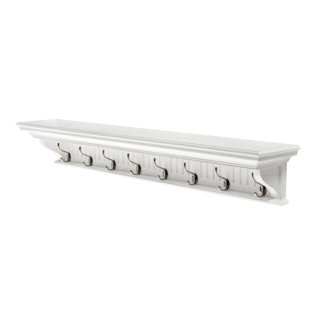 NovaSolo Skansen 8 Hook Coat Rack, Classic White – view 2