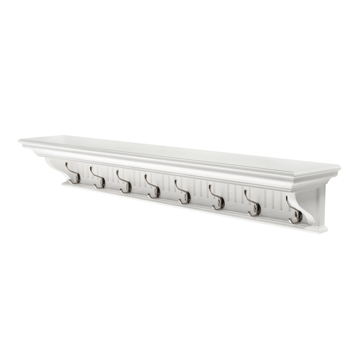 NovaSolo Skansen 8 Hook Coat Rack, Classic White – view 2