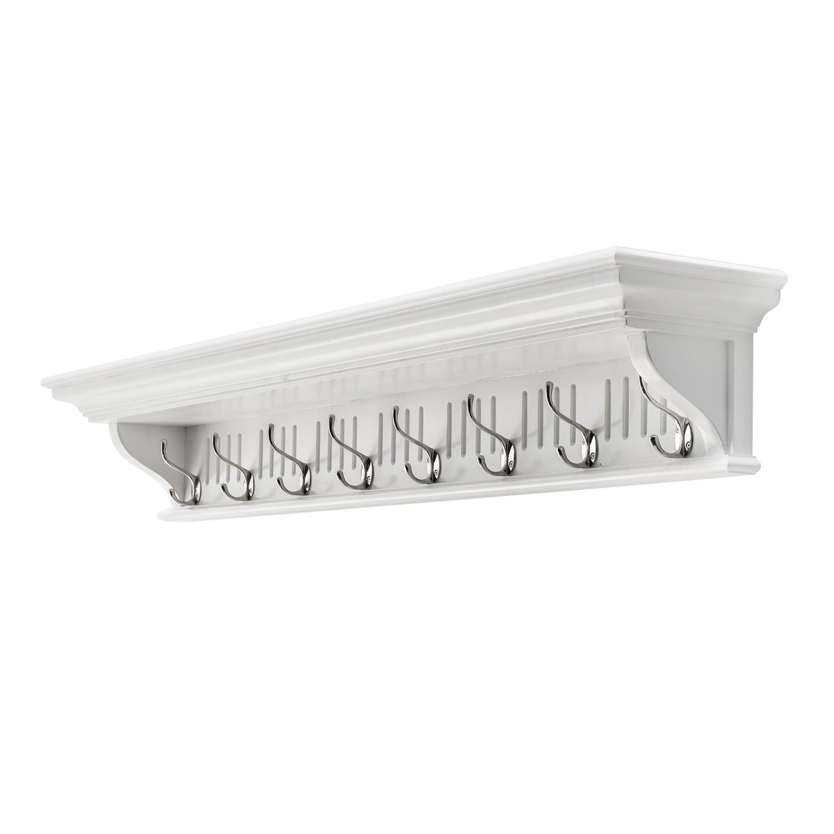 NovaSolo Skansen 8 Hook Coat Rack, Classic White – view 3