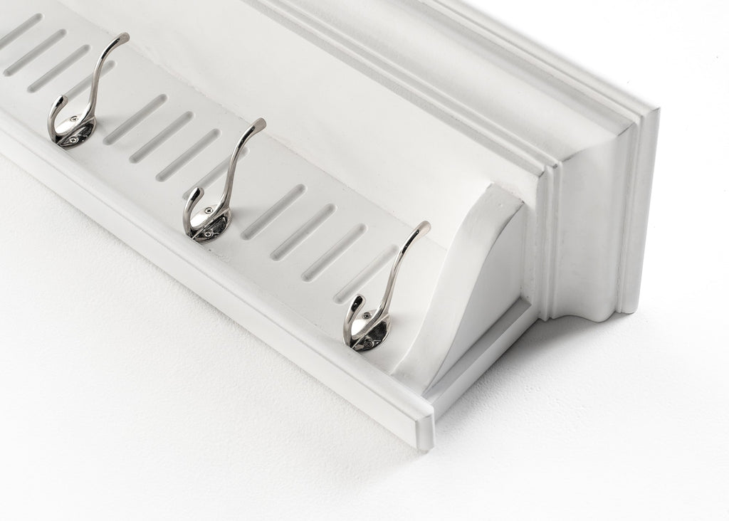 NovaSolo Skansen 8 Hook Coat Rack, Classic White – view 6