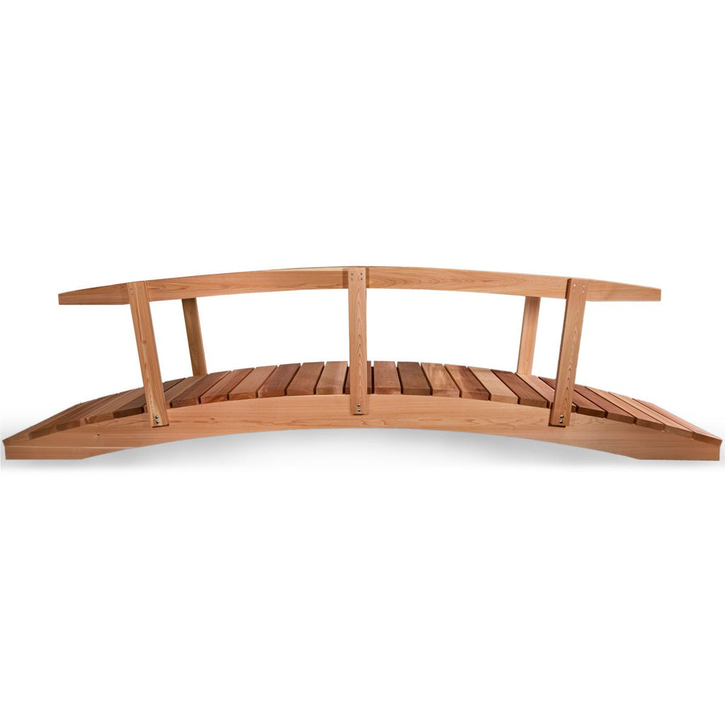 All Things Cedar 12-ft Garden Bridge with Side Rails – view 2
