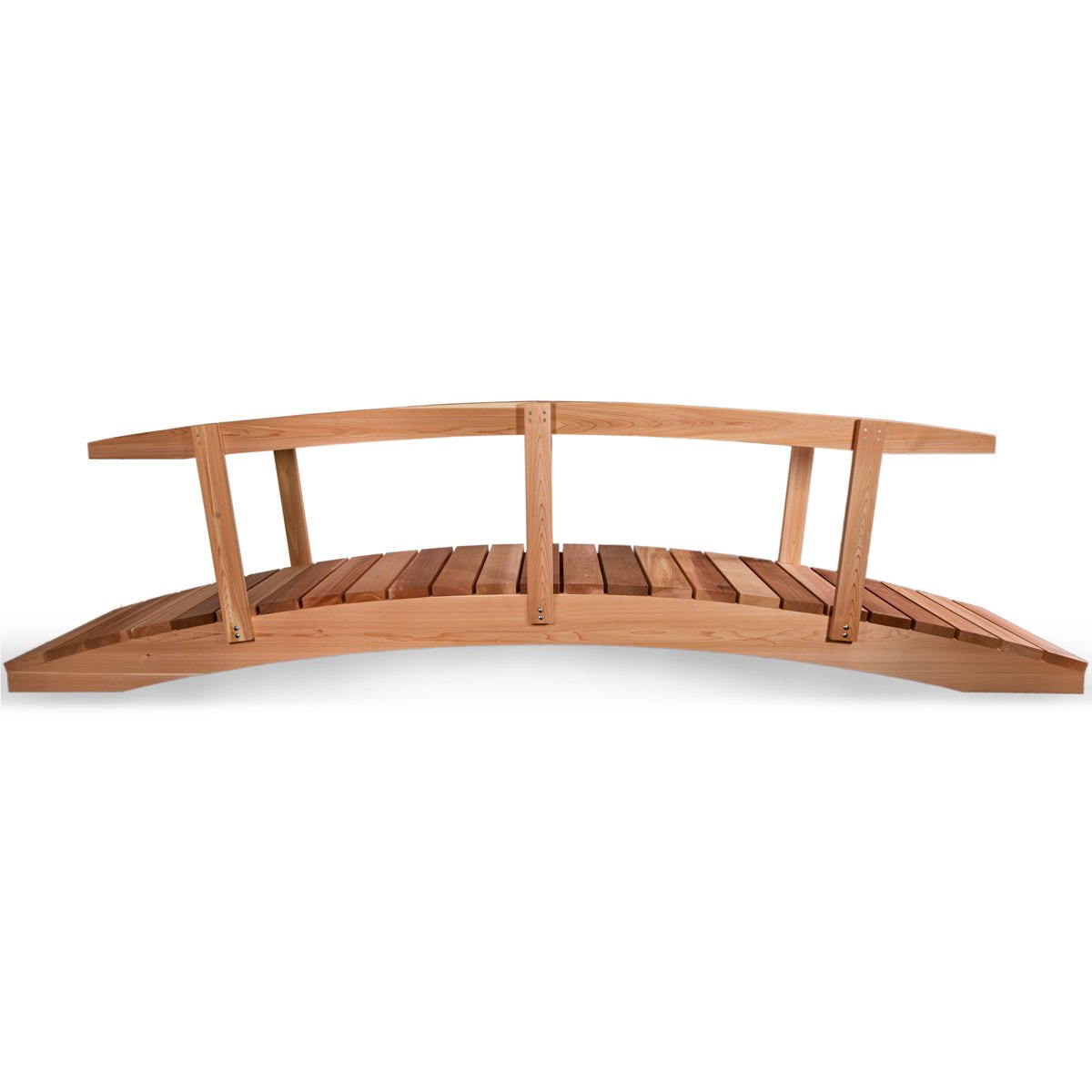 All Things Cedar 12-ft Garden Bridge with Side Rails – view 2
