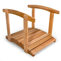All Things Cedar 3-ft Garden Bridge with Side Rails