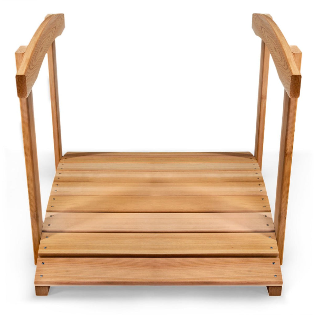 All Things Cedar 3-ft Garden Bridge with Side Rails – view 2