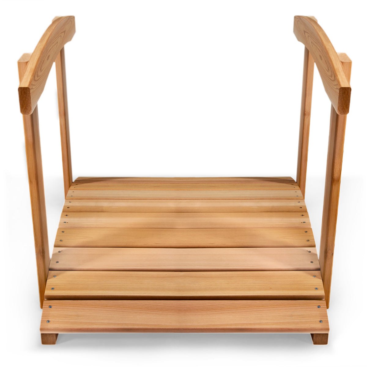 All Things Cedar 3-ft Garden Bridge with Side Rails – view 2