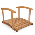 All Things Cedar 4-ft Garden Bridge with Side Rails