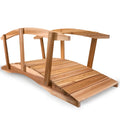 All Things Cedar 8-ft Garden Bridge with Side Rails