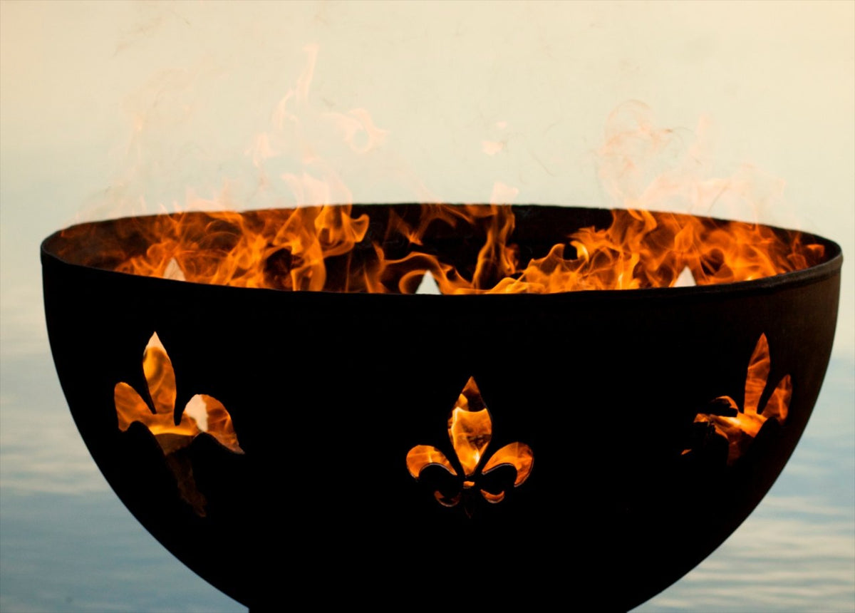 Fire Pit Art Fleur de Lis Fire Pit – view 10