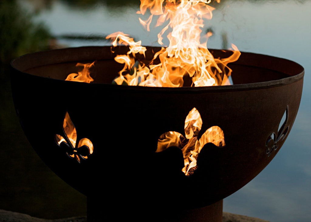 Fire Pit Art Fleur de Lis Fire Pit – view 2