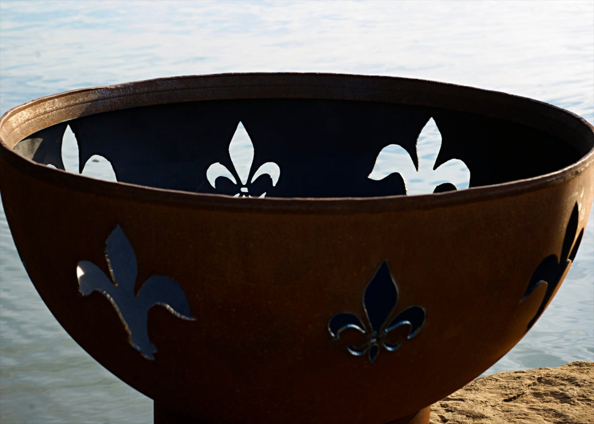 Fire Pit Art Fleur de Lis Fire Pit – view 9