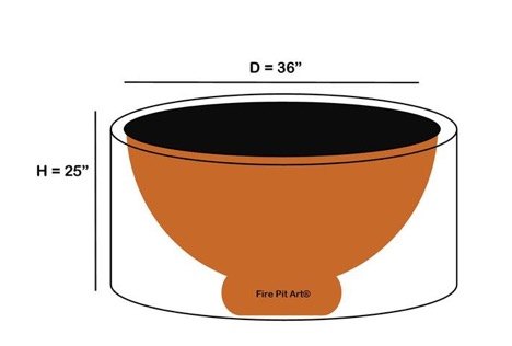 Fire Pit Art Fire Pit Canvas Cover 36" – view 2