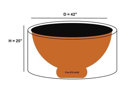 Fire Pit Art Fire Pit Canvas Cover 42" – view 2