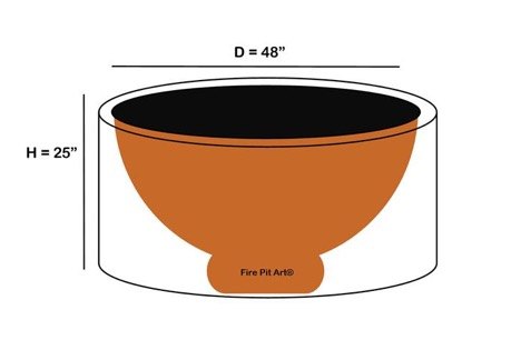 Fire Pit Art Fire Pit Canvas Cover 48" – view 2
