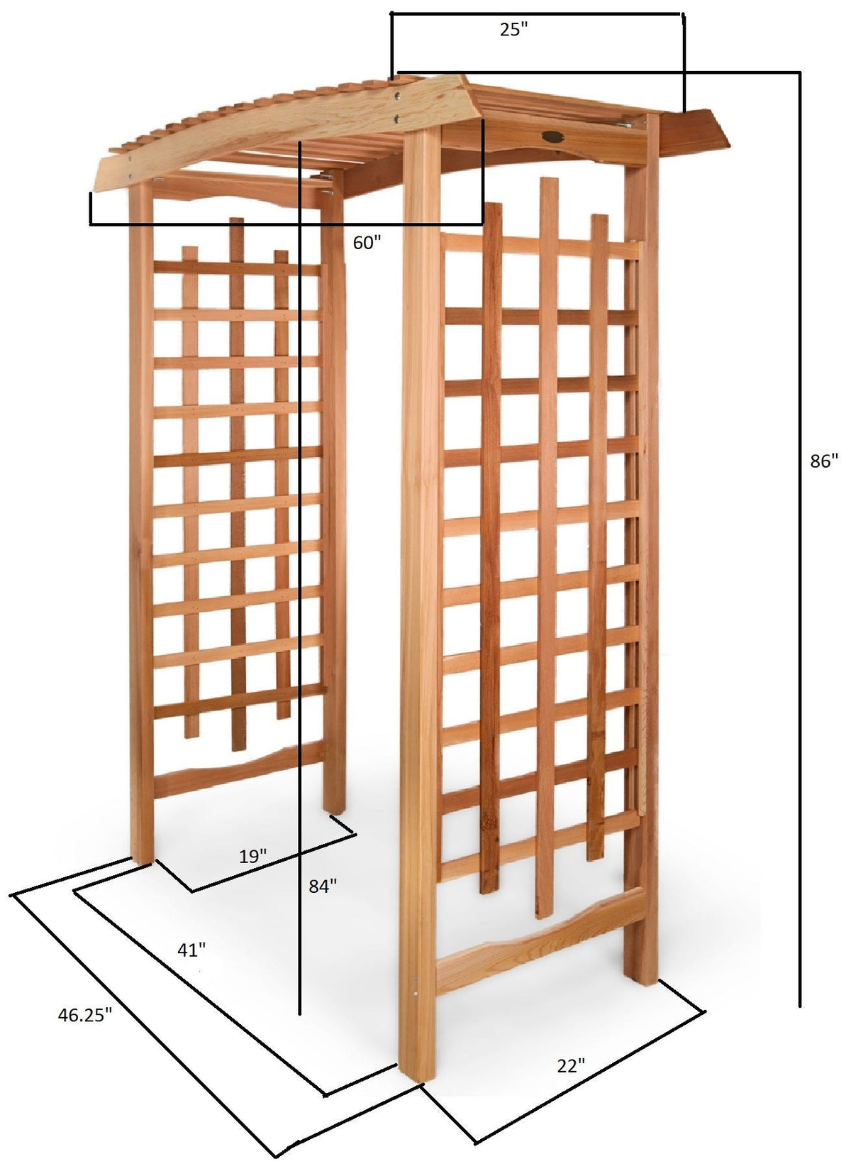 All Things Cedar 5-ft Garden Arbor – view 6