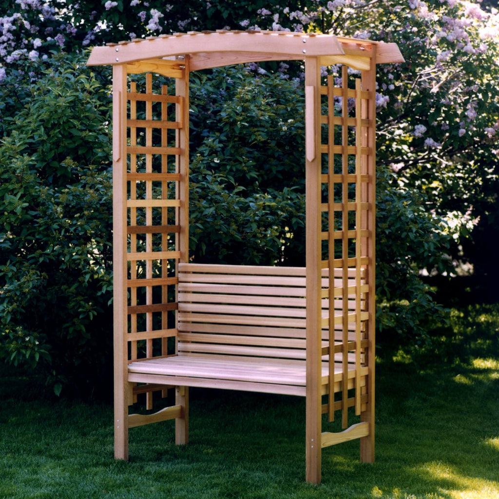 All Things Cedar 5-ft Garden Arbor with Bench – view 4