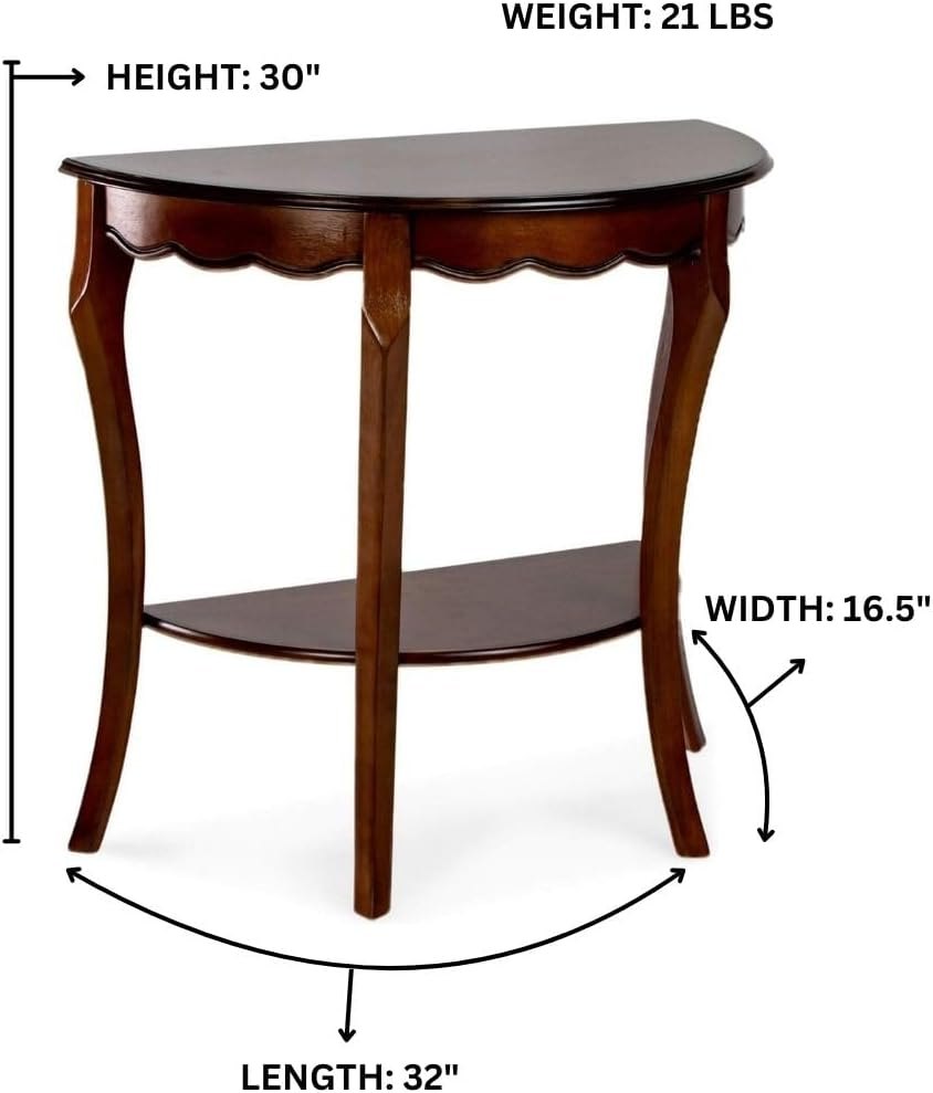 All Things Cedar Half Moon Console Table – view 6