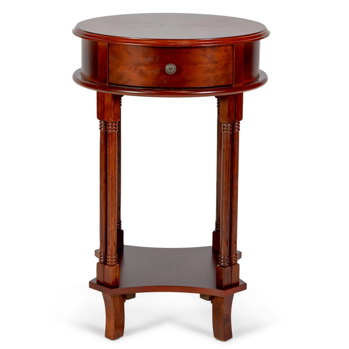 All Things Cedar Round Accent Table – view 2