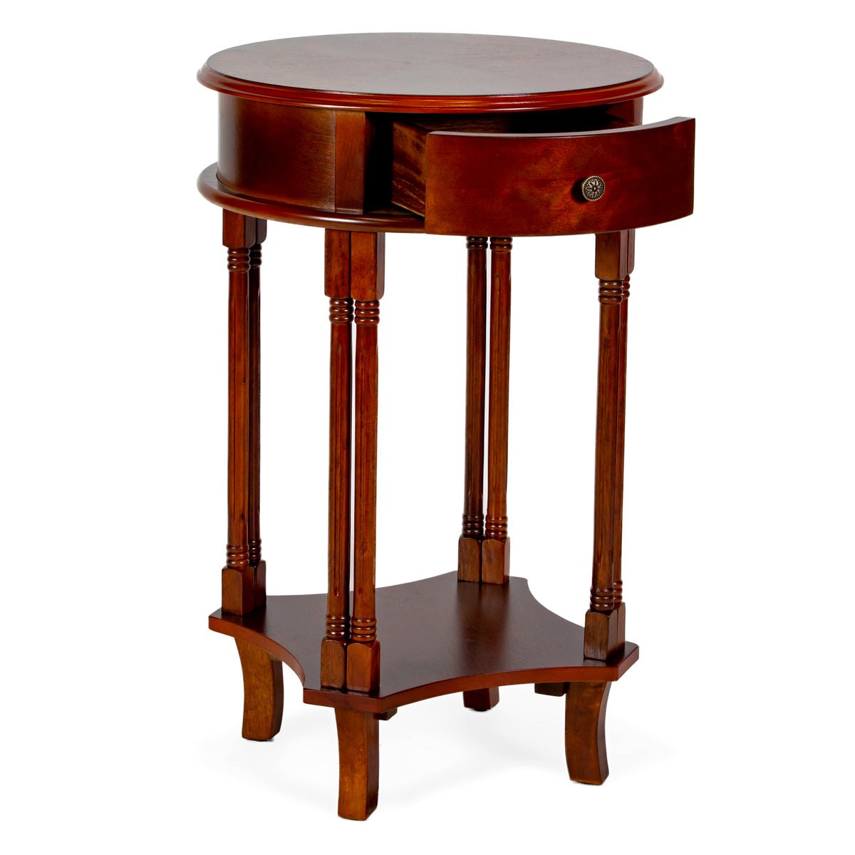 All Things Cedar Round Accent Table – view 5