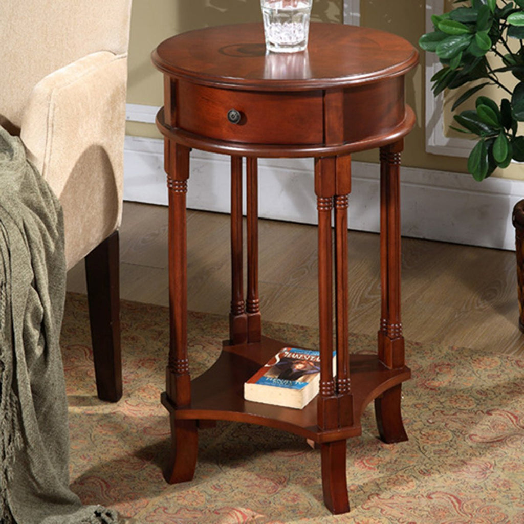 All Things Cedar Round Accent Table – view 6
