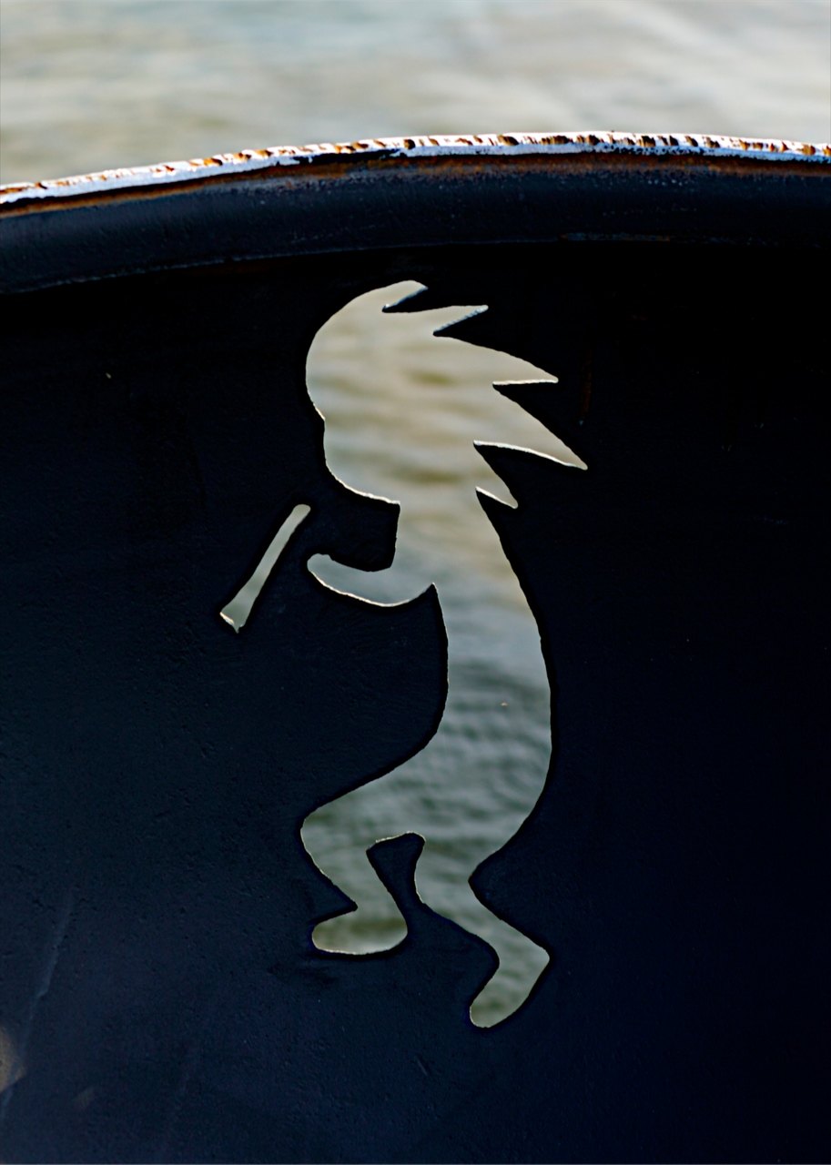 Fire Pit Art Kokopelli Fire Pit – view 4