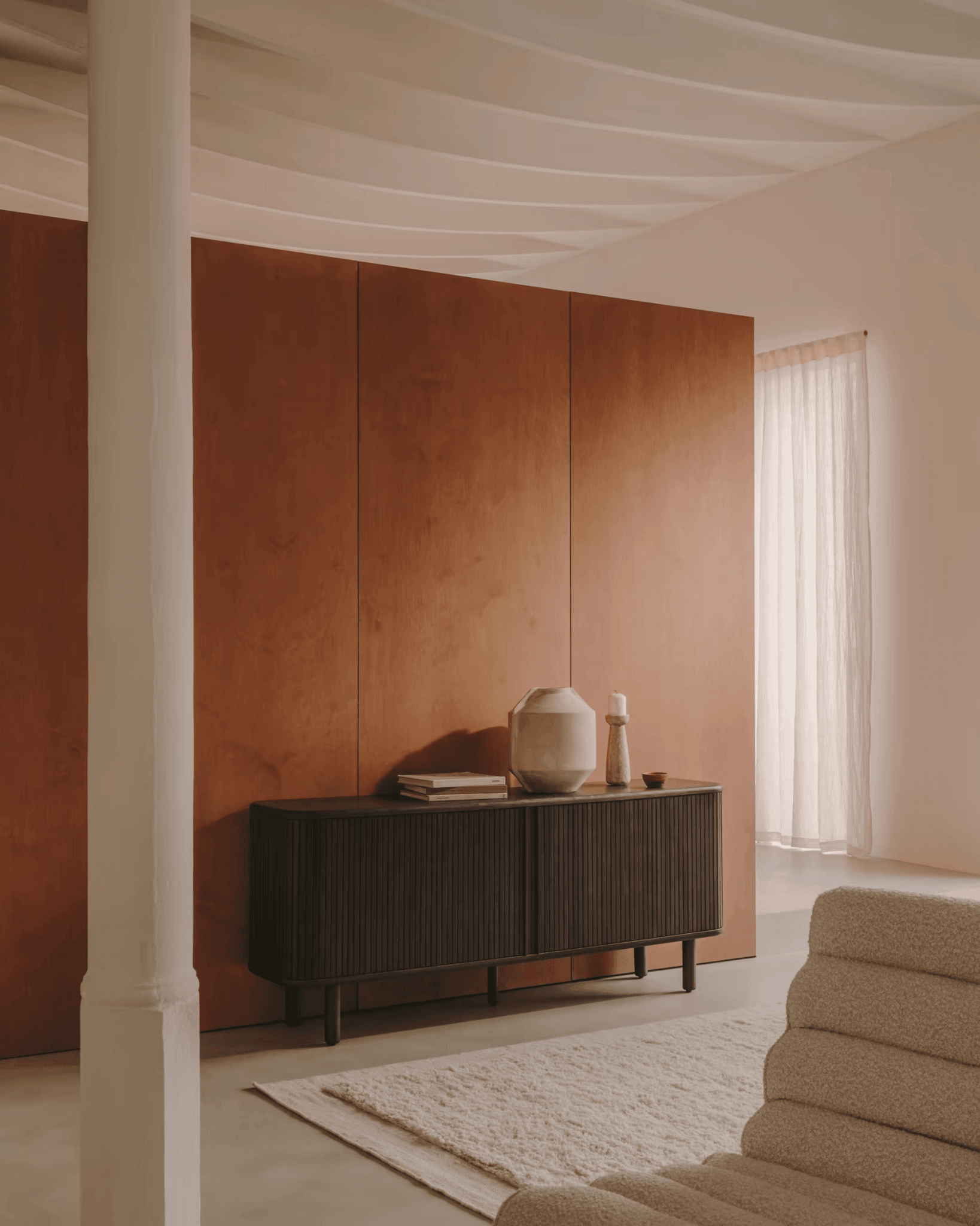 MAILLE CHIDENTS Dark -brown ash veneer — Kave Home