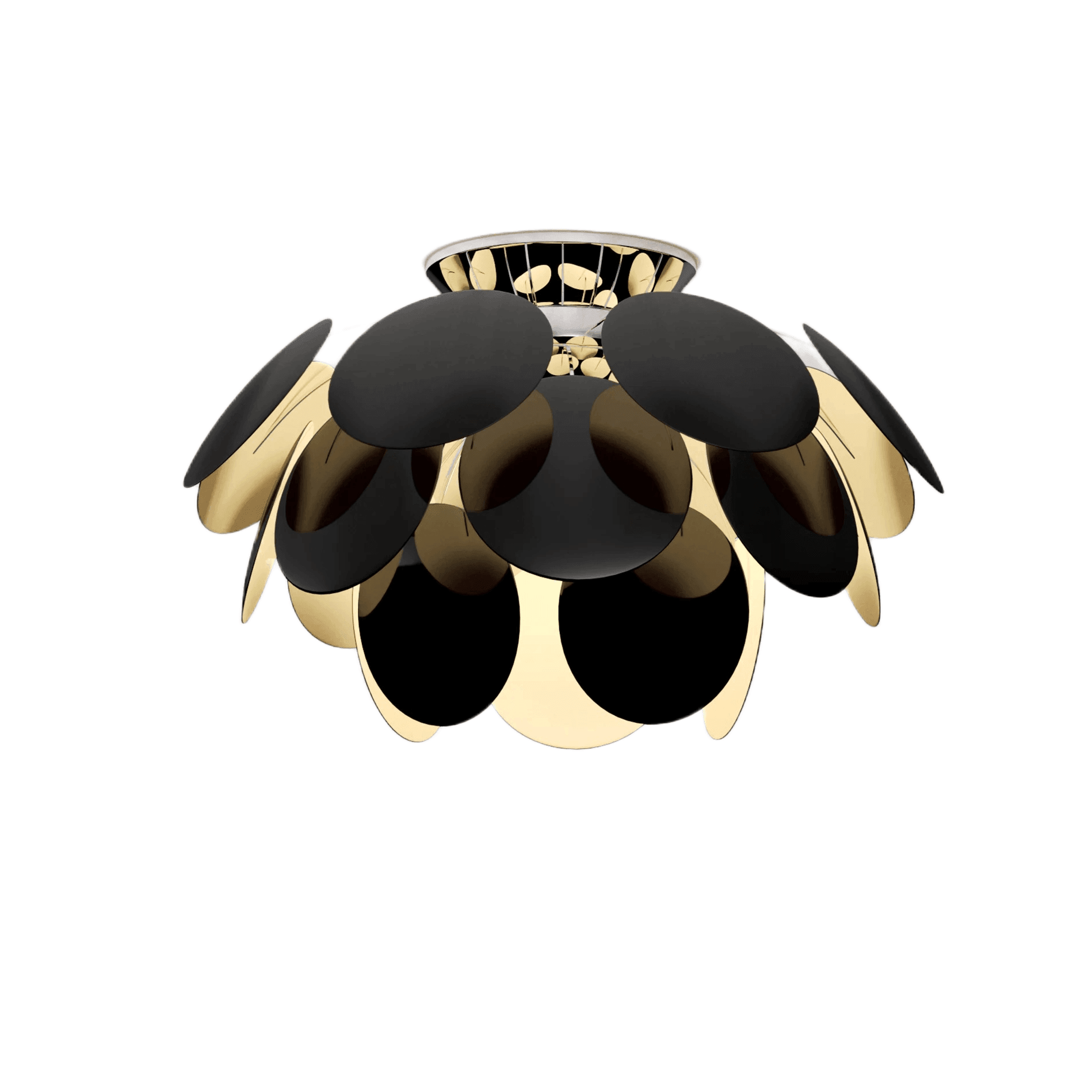 Discoco ceiling lamp black with gold — Marset