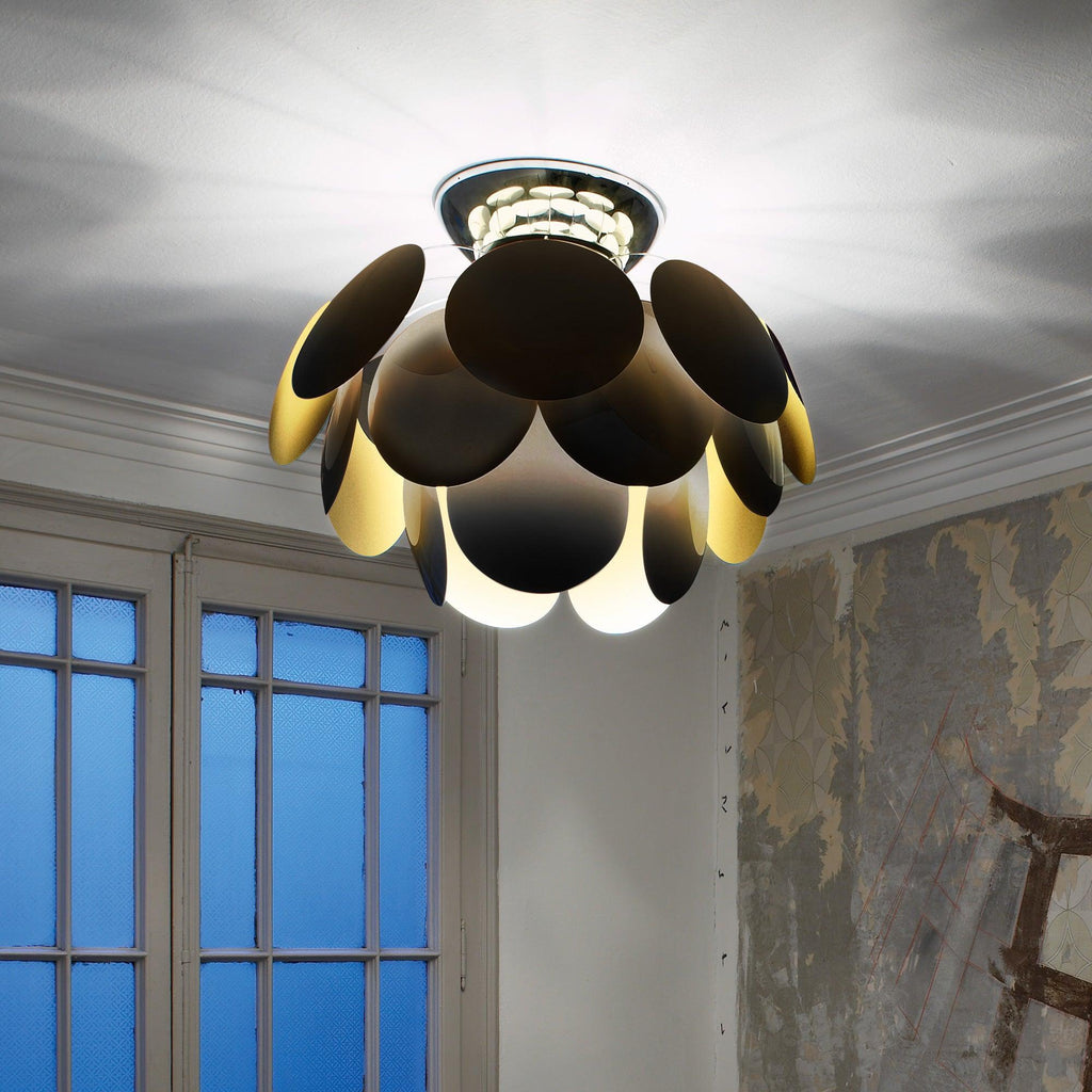 Discoco ceiling lamp black with gold — Marset
