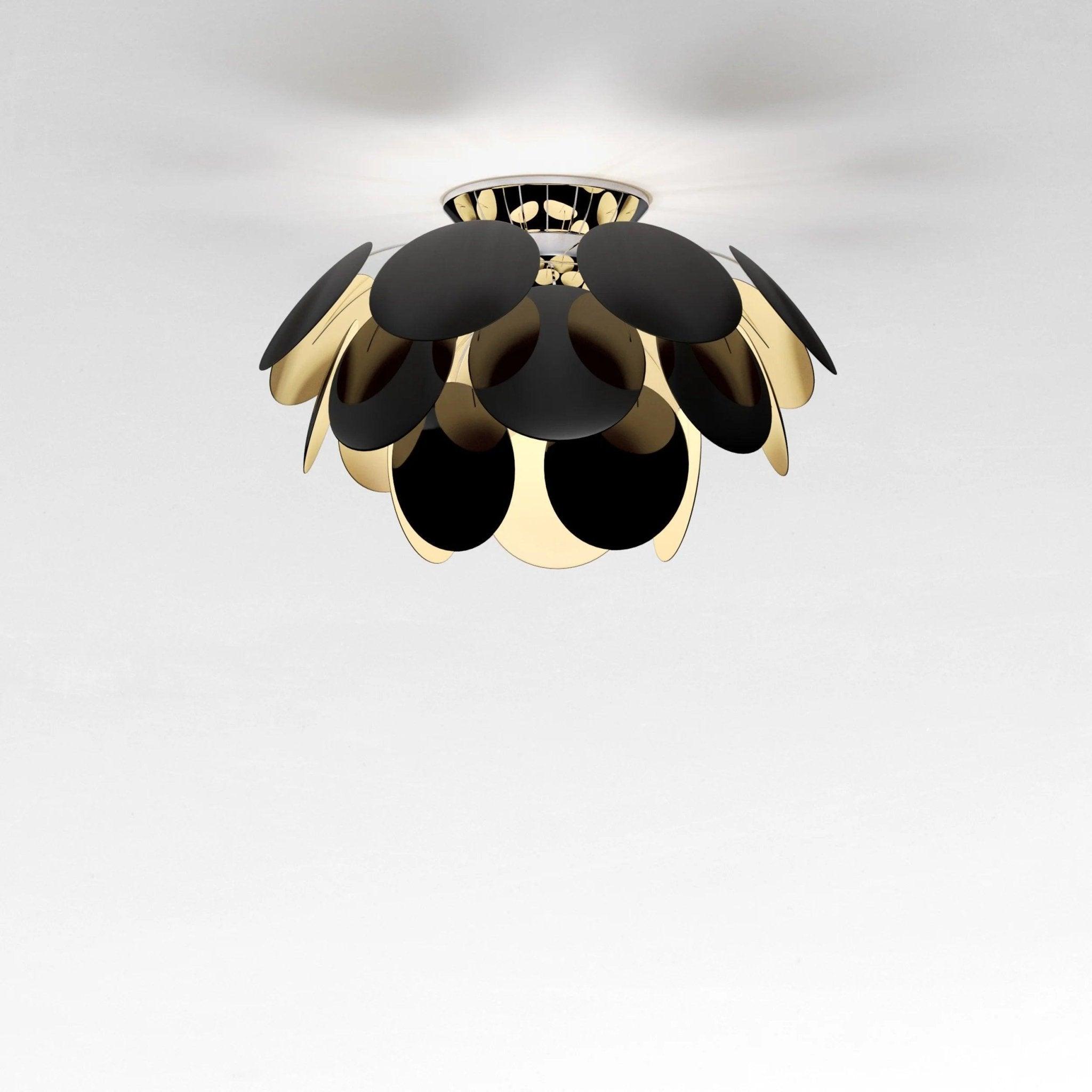 Discoco ceiling lamp black with gold — Marset