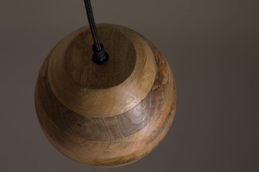 WOODY Pendant Lamp in Mango Wood — Dutchbone