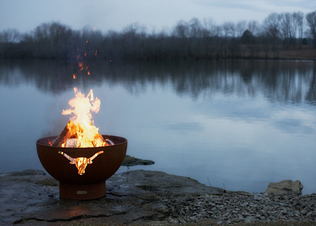 Fire Pit Art Long Horn Fire Pit – view 3