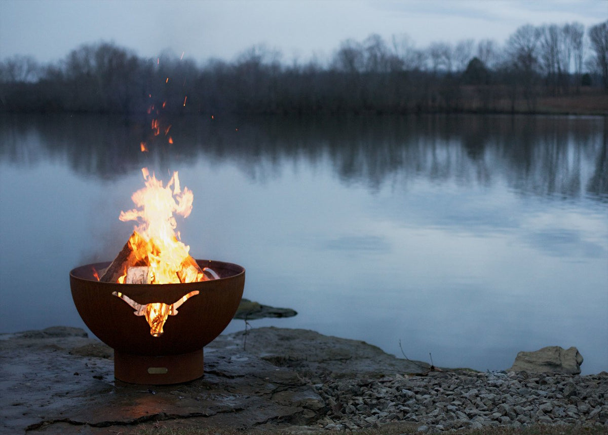 Fire Pit Art Long Horn Fire Pit – view 3