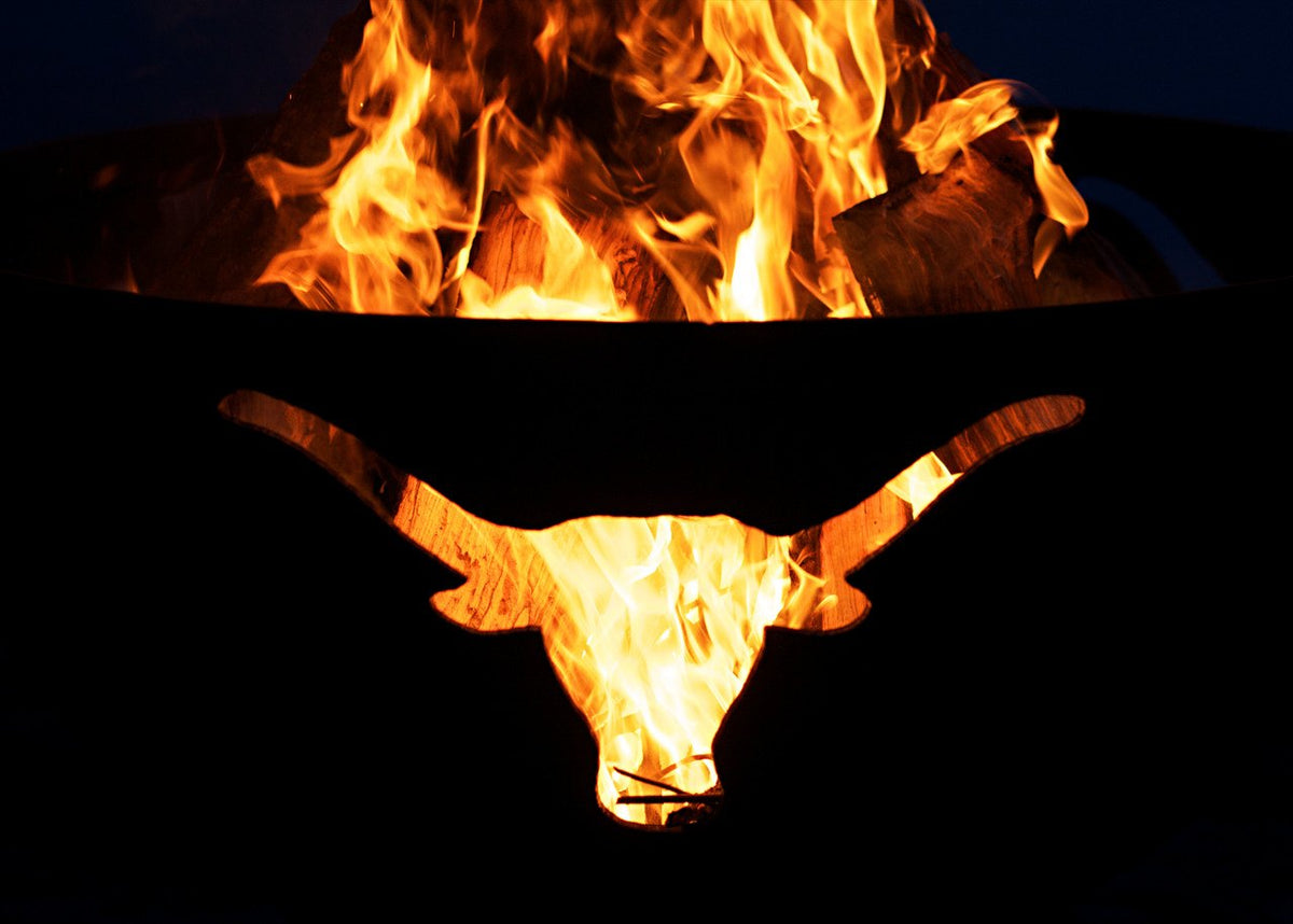 Fire Pit Art Long Horn Fire Pit – view 4